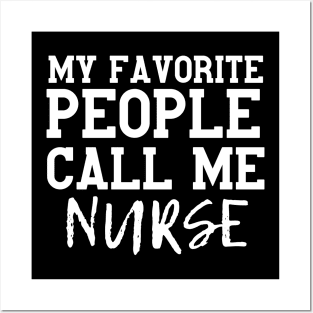 Funny Vintage Favorite Nurse Gift Idea Posters and Art